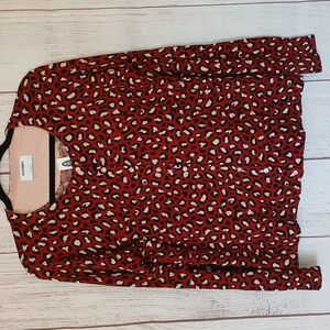 Old Navy NWT bold leopard print cardigan size large